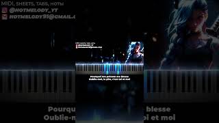 Stromae Pomme  Ma Meilleure Ennemie  Arcane Season 2  piano karaoke instrumental cover [upl. by Chandal]