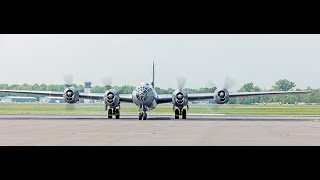 P51 B24 B17 B29 takeoff Washington DC Flyover May 8 2015 landing [upl. by Fiorenze]