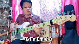 DUNGOG UG HIMAYA BASS COVER WITH CHORDS [upl. by Lrem363]