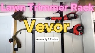 VEVOR Trimmer Rack Review Secure Your Landscape Tools with this 3Place Trimmer and Tool Holder [upl. by Ihsar]