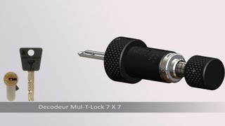 Lock picking tool for MulTLock 7x7  Garrison  Integrator [upl. by Aivitnahs]