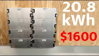 76kWh Jag iPace Battery Modules  BEST DIY Battery [upl. by Ahsinad]