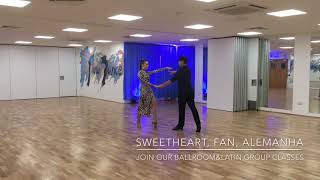 How to dance Cha Cha  Sweetheart Fan Alemana dance moves explained [upl. by Furey]