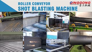 Multifunctional Roller Conveyor Shot Blasting Machine  SHOTBLASTING MACHINE WORKING VIDEO [upl. by Rondon]