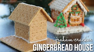 DIY How to Make Graham Cracker Gingerbread Houses [upl. by Genvieve438]