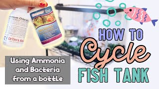 CYCLING Fish Tank EASY using Ammonia amp Bacteria from Dr Tims Aquatics [upl. by Assitruc]