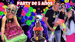 LE HICIMOS UN PARTY DE CUMPLEAÑOS A NUESTRA PRINCESA  5 AÑOS [upl. by Hermy]