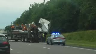 2 TRACTOR TRAILER ACCIDENT 71S IN OHIO PRIME INC [upl. by Lein]