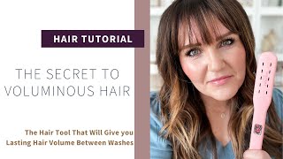 The Secret to Getting Good Hair Volume  Hair Tutorial and Review of the Voloom Rootie Hair Tool [upl. by Nugent]