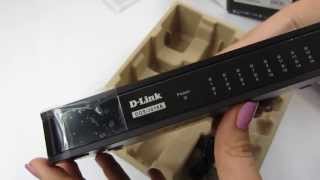 Коммутатор DLink DGS1016A 16port Gigabit  unboxing [upl. by Girish]