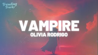 Olivia Rodrigo  vampire Clean  Lyrics [upl. by Jahdol]