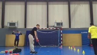 Handball Goalkeeper Training  BASIC TECHNIQUES [upl. by Esinnej]