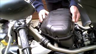 Yamaha XJ6 Air filter change [upl. by Athena]