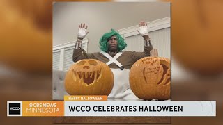 WCCO Mornings crews shows off Halloween spirit [upl. by Haridan]