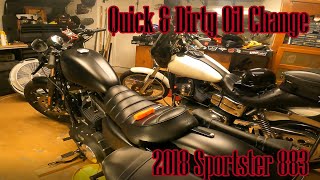 Oil Change 883 Iron Sportster [upl. by Sunshine]