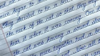 How to write fast with beautiful handwriting in exams  Learn Cursive writing for students [upl. by Stacia254]