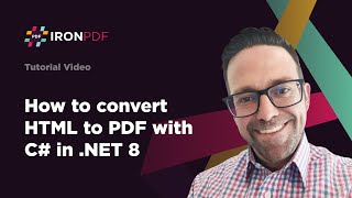 How to convert HTML to PDF with C in NET 8  IronPDF [upl. by Nnylecyoj573]