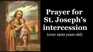 Prayer for St Josephs intercession [upl. by Groome]