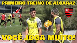 ALCARAZ ARREBENTOU NO SEU PRIMEIRO TREINO NO FLAMENGO [upl. by Aitnas714]