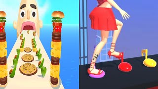 ASMR Tippy Toe VS Sandwich Runner  All Levels Gameplay Androidios Part 4 [upl. by Andi297]