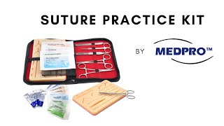 Suture Practice Kit with Pseudo Skin Structure [upl. by Yehus665]