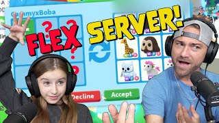 Cammy and Mike Trade in Flex Server Round 2 Showdown in Roblox Adopt Me [upl. by Sandberg]