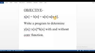 Convolution of two signals in Matlab [upl. by Nomzzaj746]