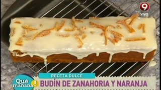 Budín de zanahoria y naranja [upl. by Lissy]