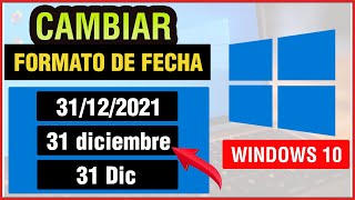 Cómo cambiar el formato de fecha en Windows 10 [upl. by Lynnett281]