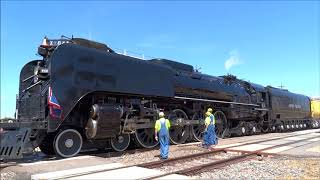 Union Pacific 844 Departs Cheyenne WY July 2018 [upl. by Meekahs610]