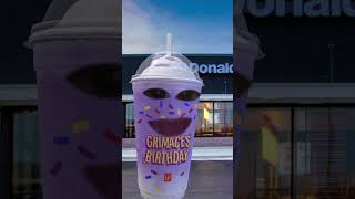 Grimaces birthday grimacesbirthday mcdonalds turin [upl. by Aicatsal]