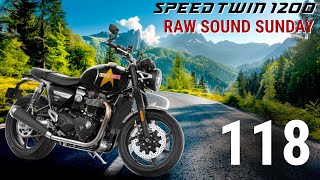 Triumph Speed Twin 1200  Raw Sound Sunday 118 [upl. by Llerot644]