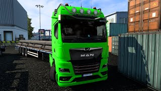 MAN TGX GX 640 TipMatic 1430 Dusseldorf D  Metz F [upl. by Prudie]