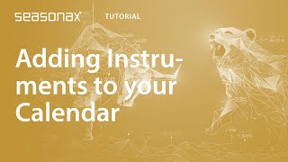 Seasonax Feature Tutorial Adding instruments to your calendar [upl. by Uaeb]