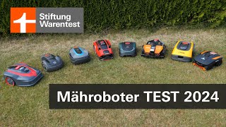 Test Mähroboter 2024 Den richtigen Rasenroboter finden  Kaufberatung Stiftung Warentest [upl. by Ardnnaed]