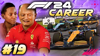 F1 24 CAREER MODE Part 19 Fred Vasseur VISITS US Ferrari Are KEEN [upl. by Liam]