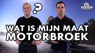 Wat is mijn maat Motorbroek  MotorKledingCenterTV [upl. by Remliw]