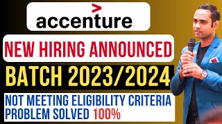 🔴Accenture Official Hiring 2024 Announced  Batch 20232024  Salary 46LPA [upl. by Susej845]