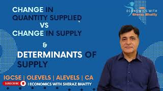 Change in Quantity Supplied vs Changi in Supply amp Determinants of Supply [upl. by Joashus]