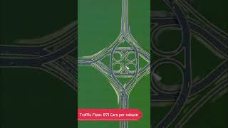 Diverging Cloverleaf  Cities Skylines Highway interchange [upl. by Cecily]