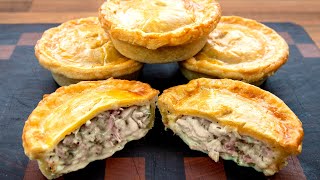 Creamy Chicken Ham and Mushroom Pie Best pie you’ll ever taste [upl. by Hteb]