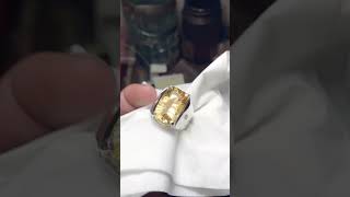 FashioN Natural Crystal Gemstones Silver Ring [upl. by Keithley321]