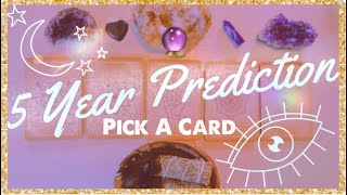 Your Life in 5 Years ⭐️Psychic Prediction⭐️PICK A CARD🔮 [upl. by Eihpos653]