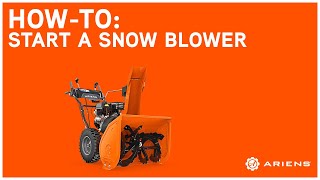 How to Start an Ariens® Snow Blower  Ariens [upl. by Atoiganap]