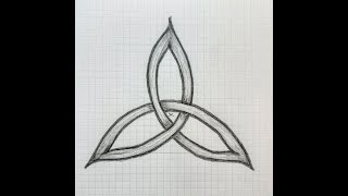 How to draw a symmetrical triquetra with an equilateral triangle [upl. by Nytnerb]