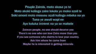 Mobutu Sese Seko translated Lyrics [upl. by Nnayhs190]