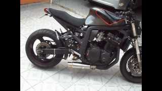 SUZUKI GSX R 1100 CUSTOM STREET FIGHTER 2  RR RACING SUSPENSION [upl. by Oaks459]