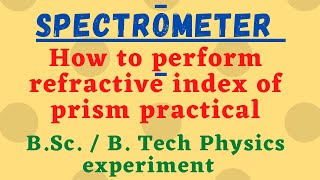 Dispersive power of Prism Experiment [upl. by Lewan]