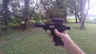 Browning Buckmark Shooting Steel  75 Yards Holosun HS503C Red Dot [upl. by Norramic987]