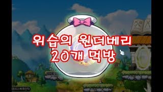 메이플 위습의 원더베리 20개 먹방 [upl. by Thamos]